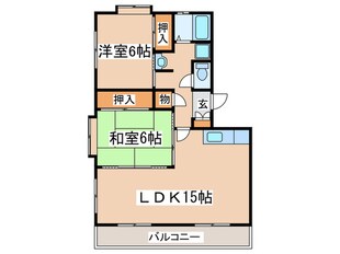 観世ハイツの物件間取画像